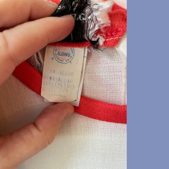 Vintage Bleeker Street Hot Coral and White Dress - Picture 7 of 10